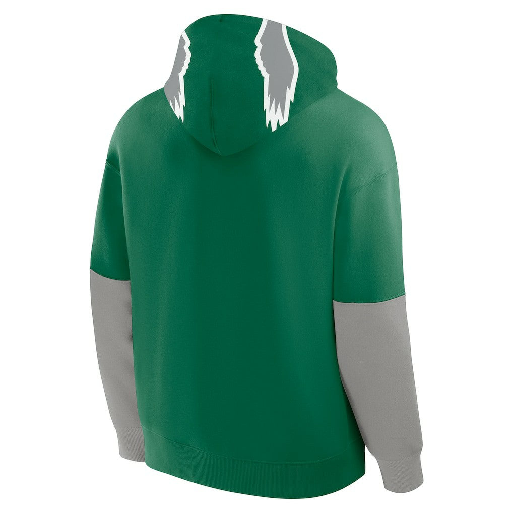 Philadelphia Eagles Helmet Retro Pullover Hoodie - Kelly Green sale