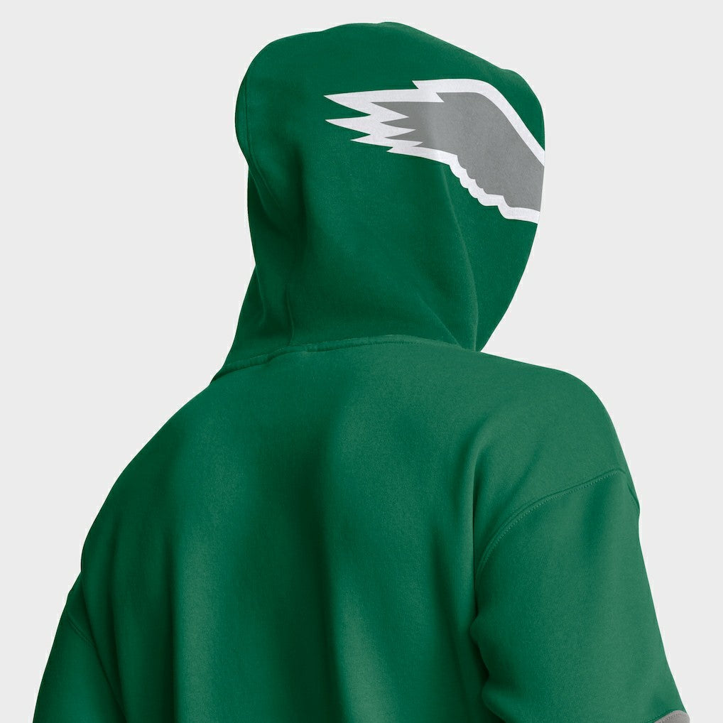 Philadelphia Eagles Helmet Retro Pullover Hoodie - Kelly Green sale
