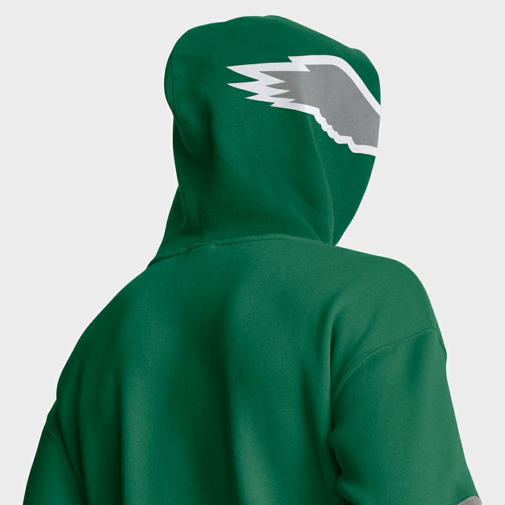 Philadelphia Eagles Helmet Retro Pullover Hoodie - Kelly Green sale