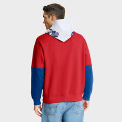 New England Patriots Helmet Retro Pullover Hoodie - Red discount