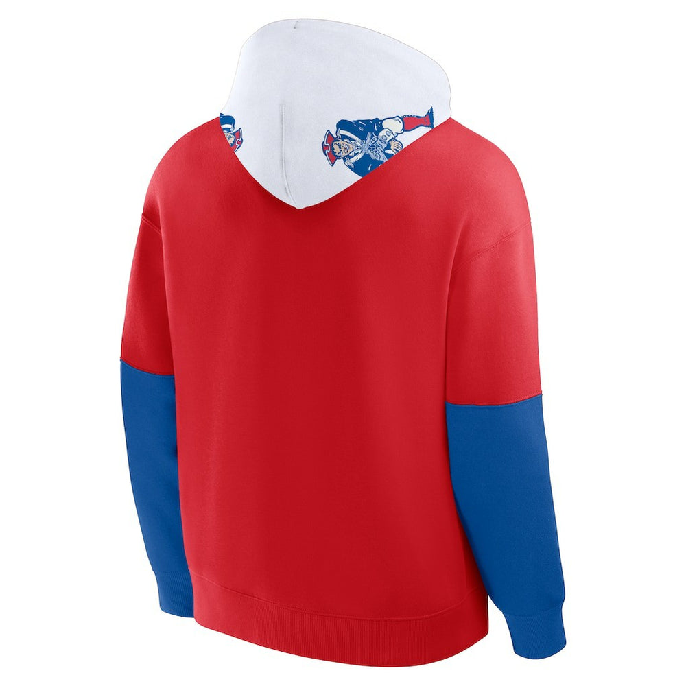 New England Patriots Helmet Retro Pullover Hoodie - Red discount