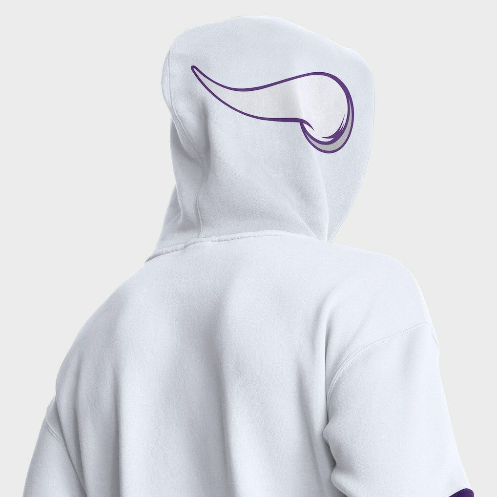 Minnesota Vikings Helmet Alt Pullover Hoodie - White on sale