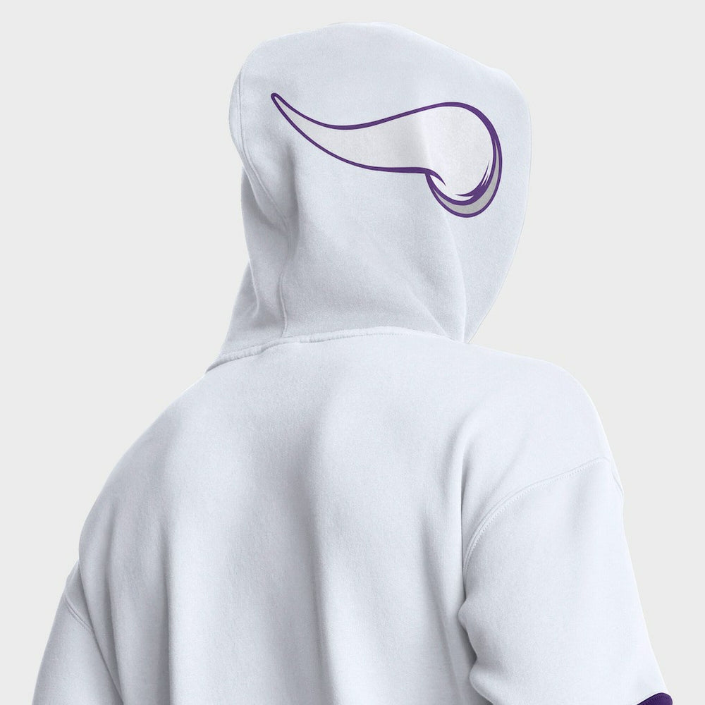 Minnesota Vikings Helmet Alt Pullover Hoodie - White on sale