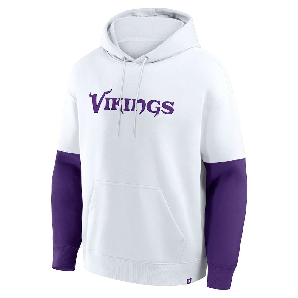 Minnesota Vikings Helmet Alt Pullover Hoodie - White on sale