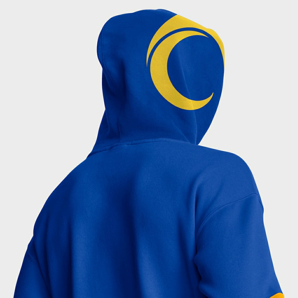 Los Angeles Rams Helmet Pullover Hoodie - Royal for sale