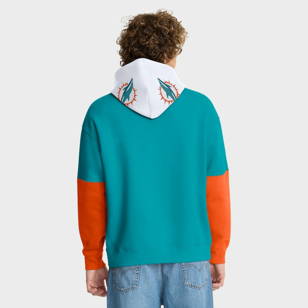Miami Dolphins Helmet Pullover Hoodie - Aqua outlet