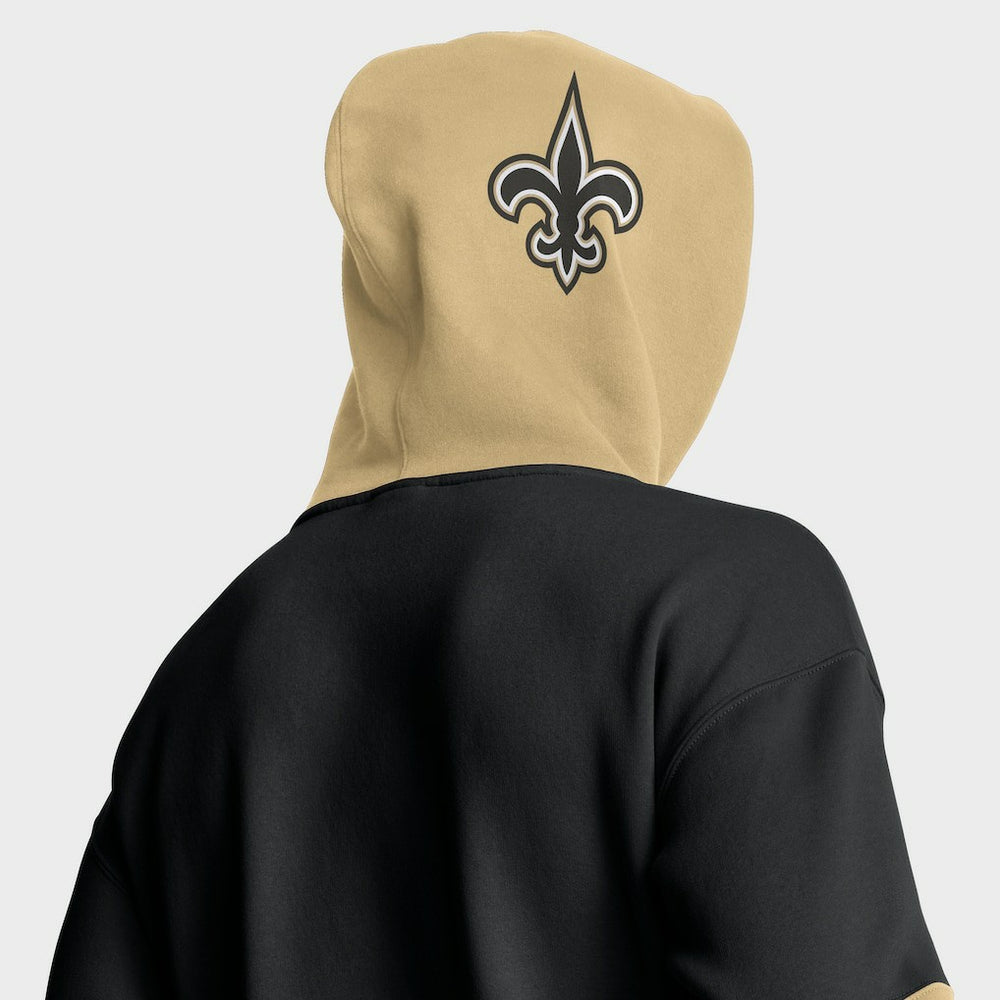 New Orleans Saints Helmet Pullover Hoodie - Black online