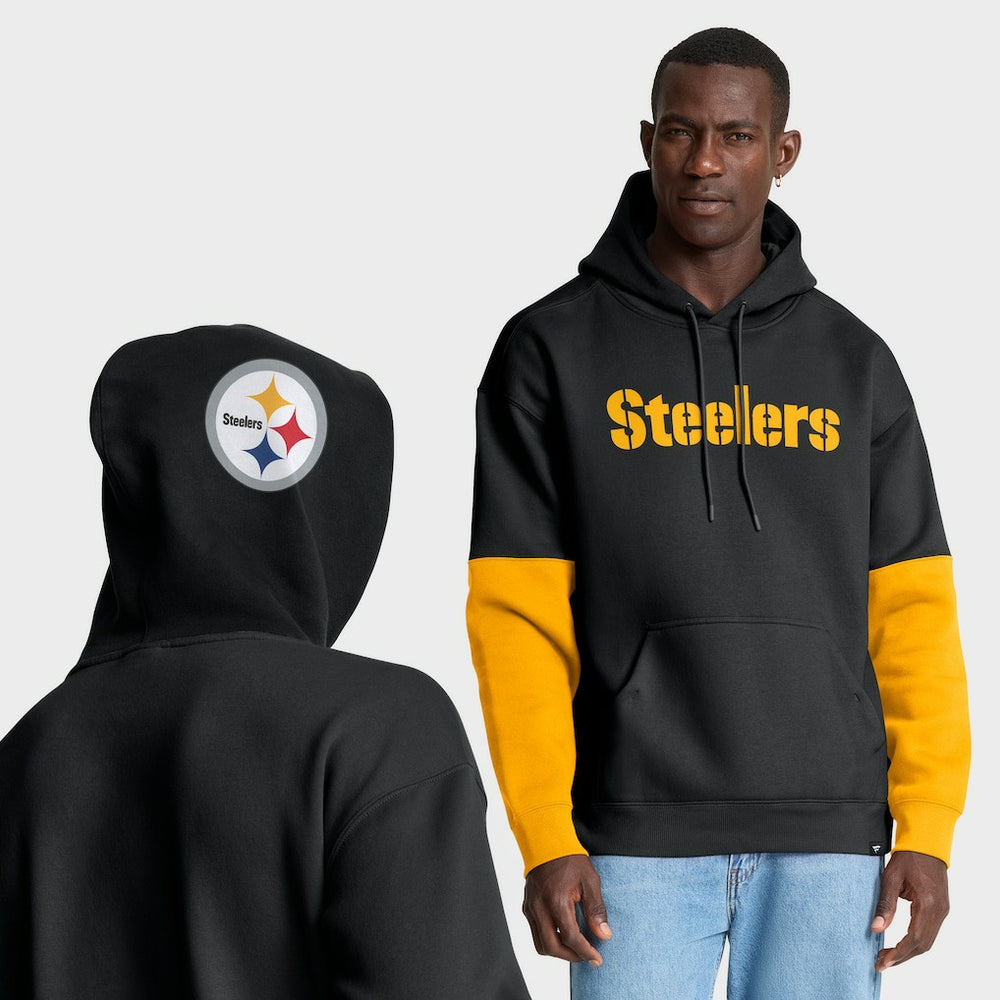 Pittsburgh Steelers Helmet Pullover Hoodie - Black discount