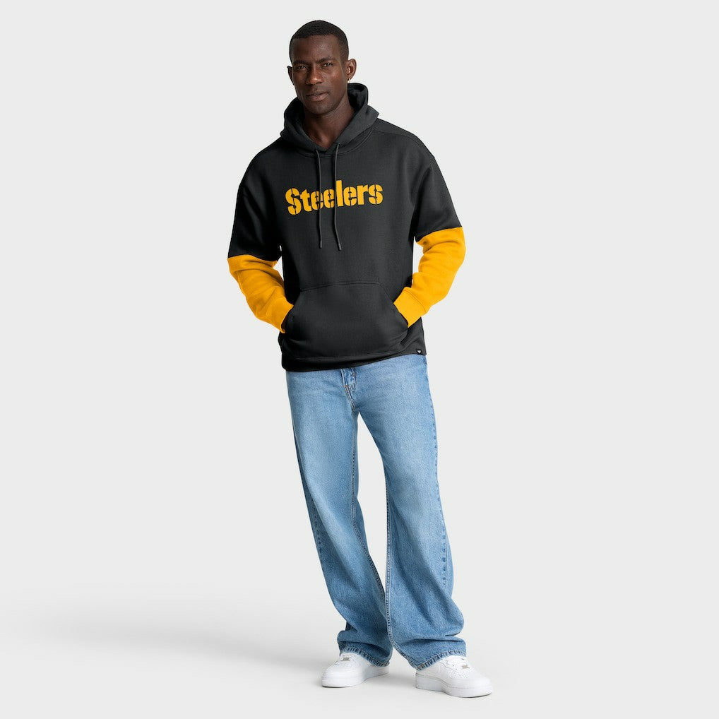 Pittsburgh Steelers Helmet Pullover Hoodie - Black discount