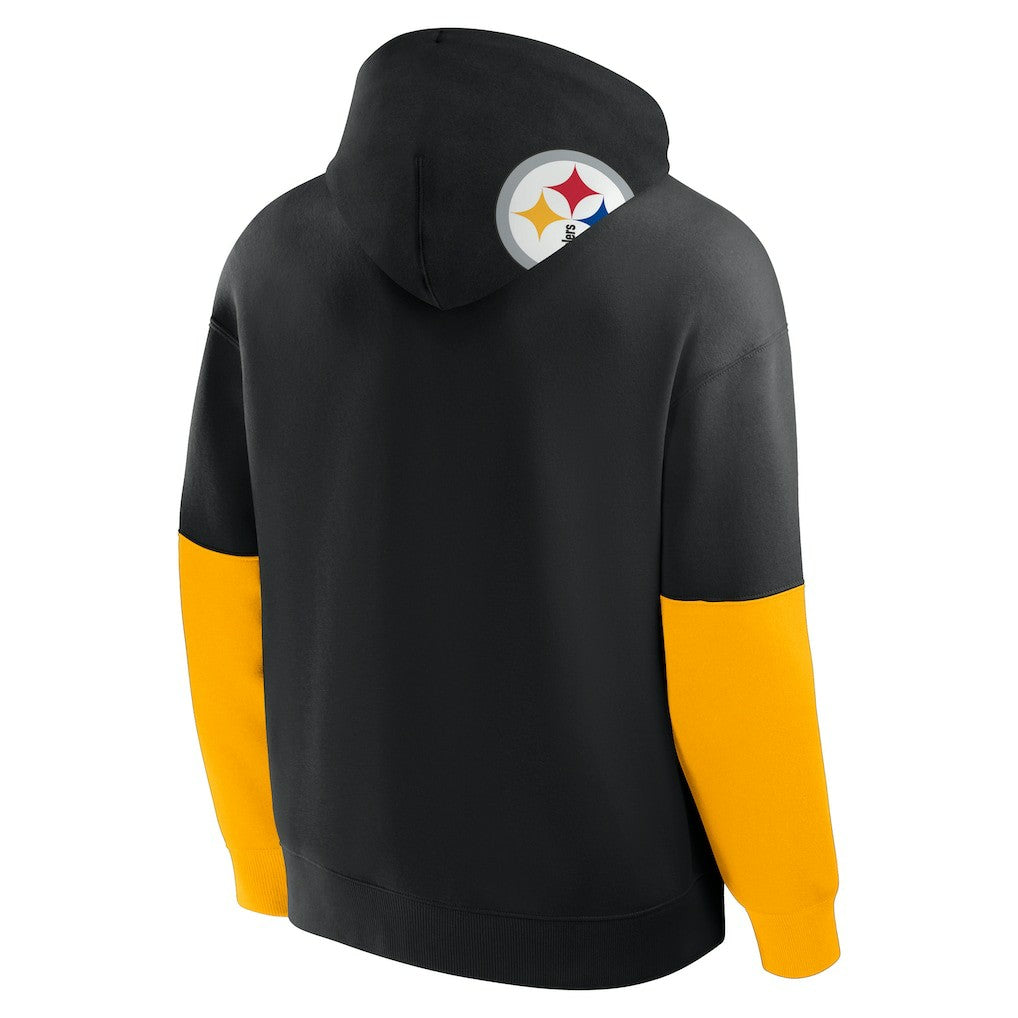 Pittsburgh Steelers Helmet Pullover Hoodie - Black discount