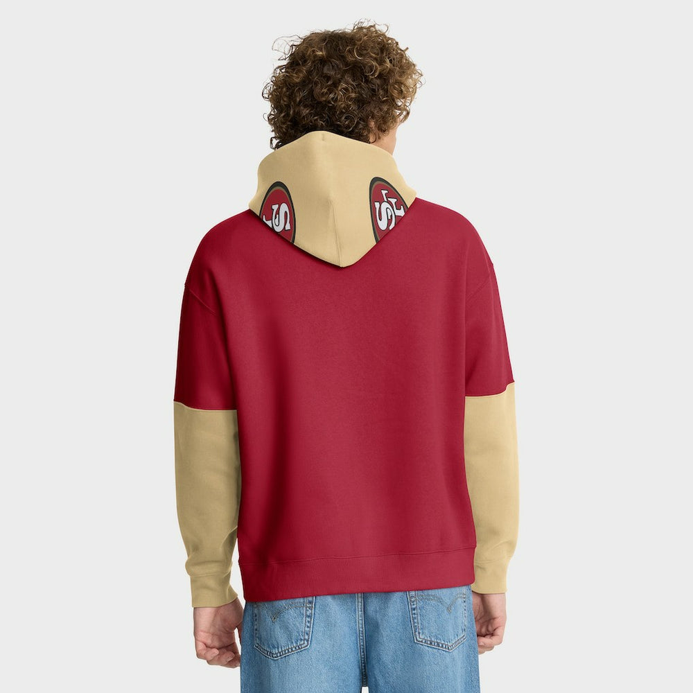 San Francisco 49ers Helmet Pullover Hoodie - Scarlet sale