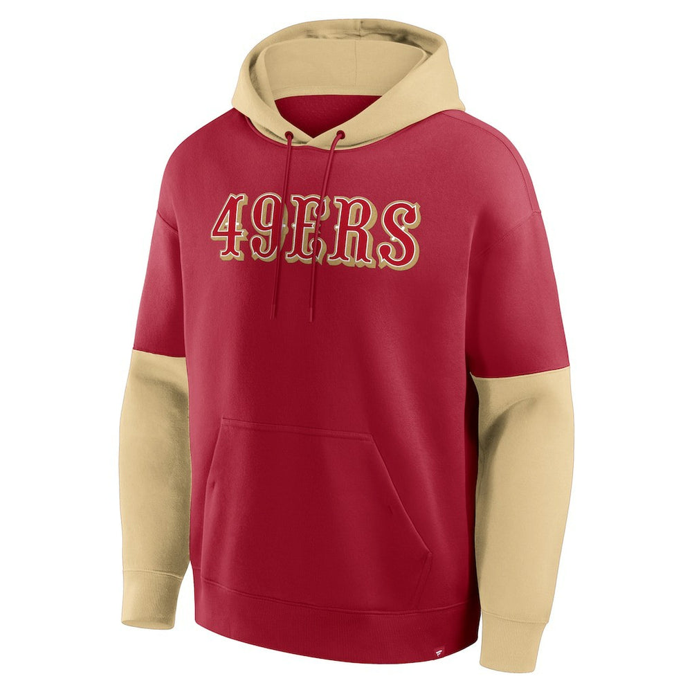 San Francisco 49ers Helmet Pullover Hoodie - Scarlet sale