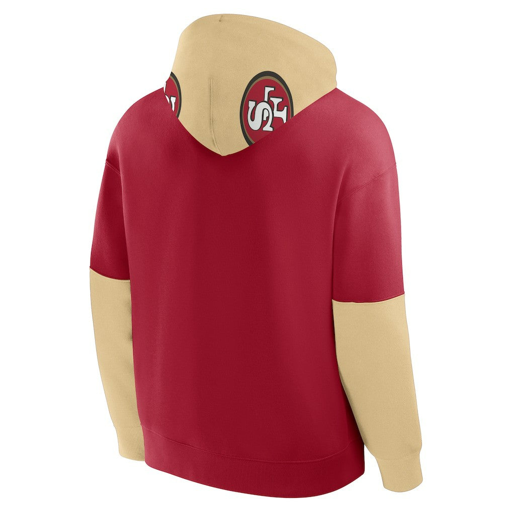 San Francisco 49ers Helmet Pullover Hoodie - Scarlet sale