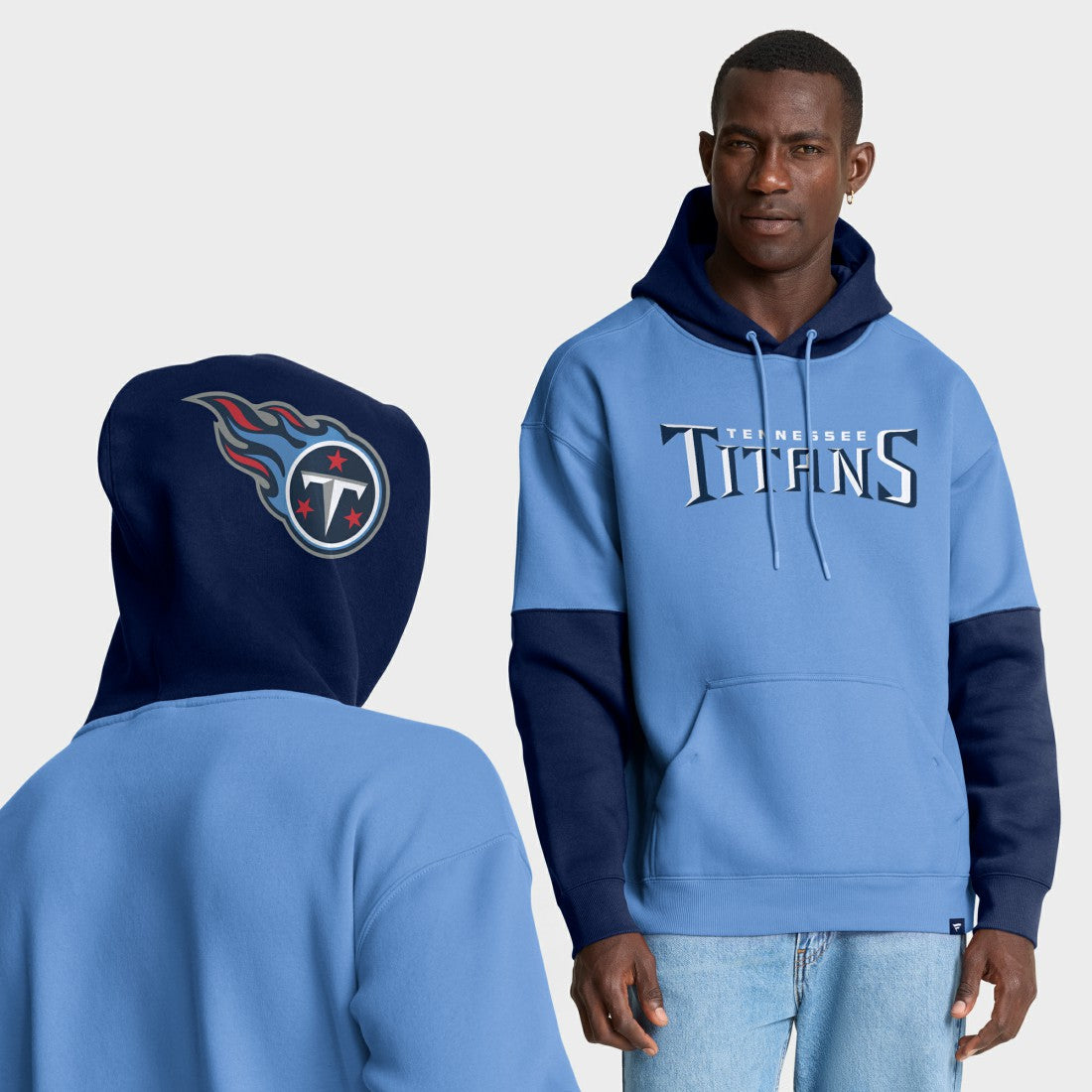 Tennessee Titans Helmet Pullover Hoodie - Light Blue outlet