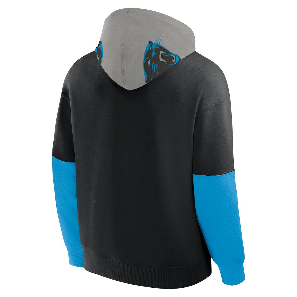 Carolina Panthers Helmet Pullover Hoodie - Black on sale