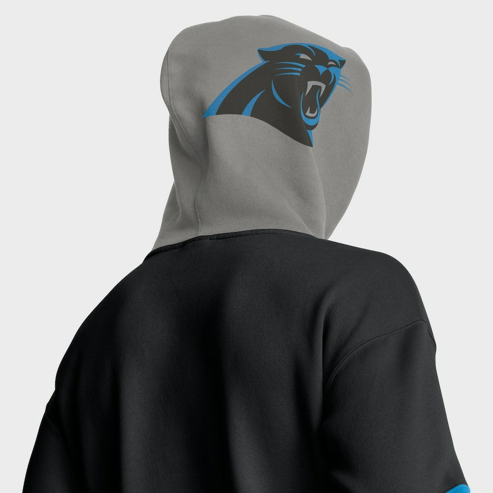 Carolina Panthers Helmet Pullover Hoodie - Black on sale
