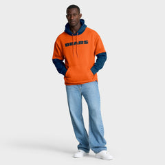 Chicago Bears Helmet Pullover Hoodie - Orange outlet