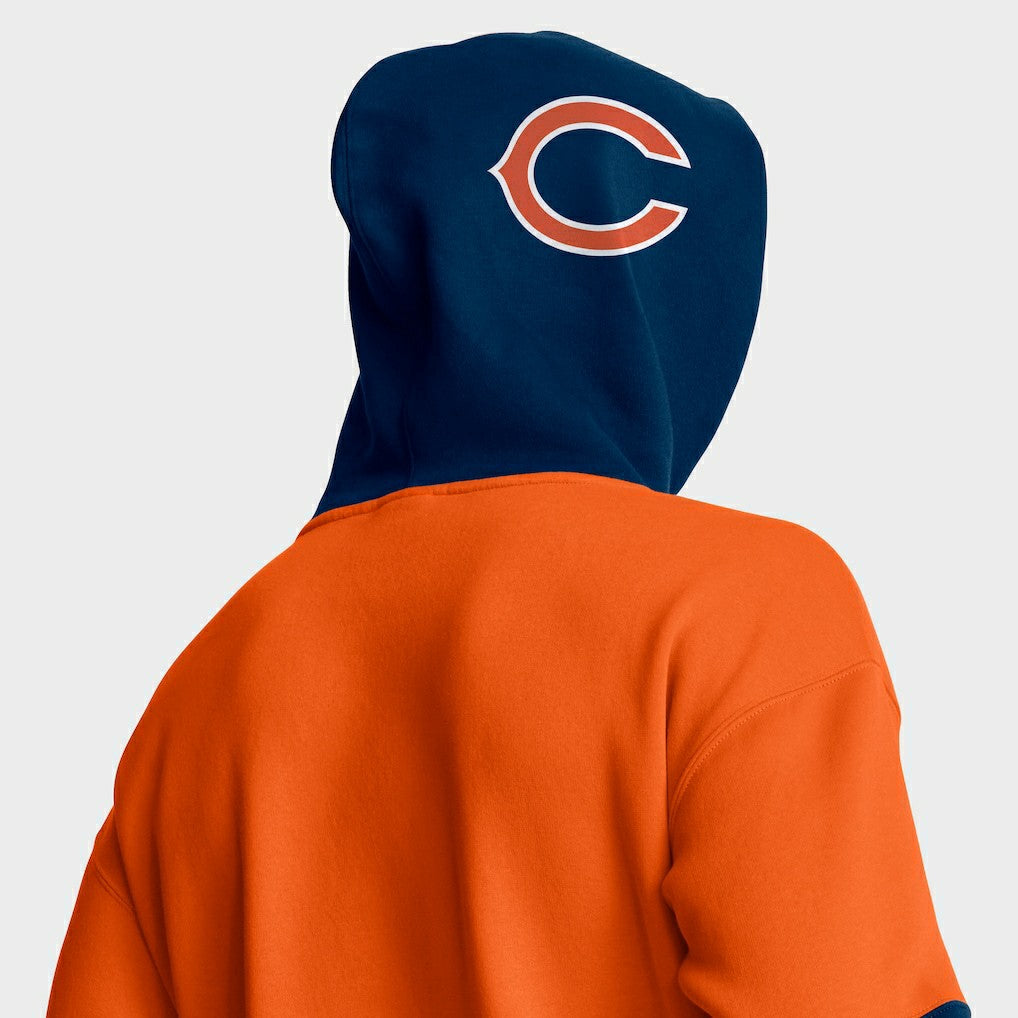 Chicago Bears Helmet Pullover Hoodie - Orange outlet