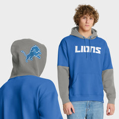 Detroit Lions Helmet Pullover Hoodie - Blue discount