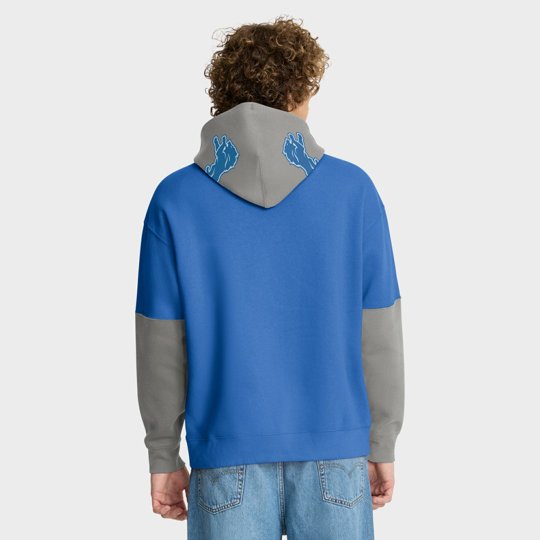 Detroit Lions Helmet Pullover Hoodie - Blue discount
