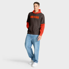 Cleveland Browns Helmet Pullover Hoodie - Brown online
