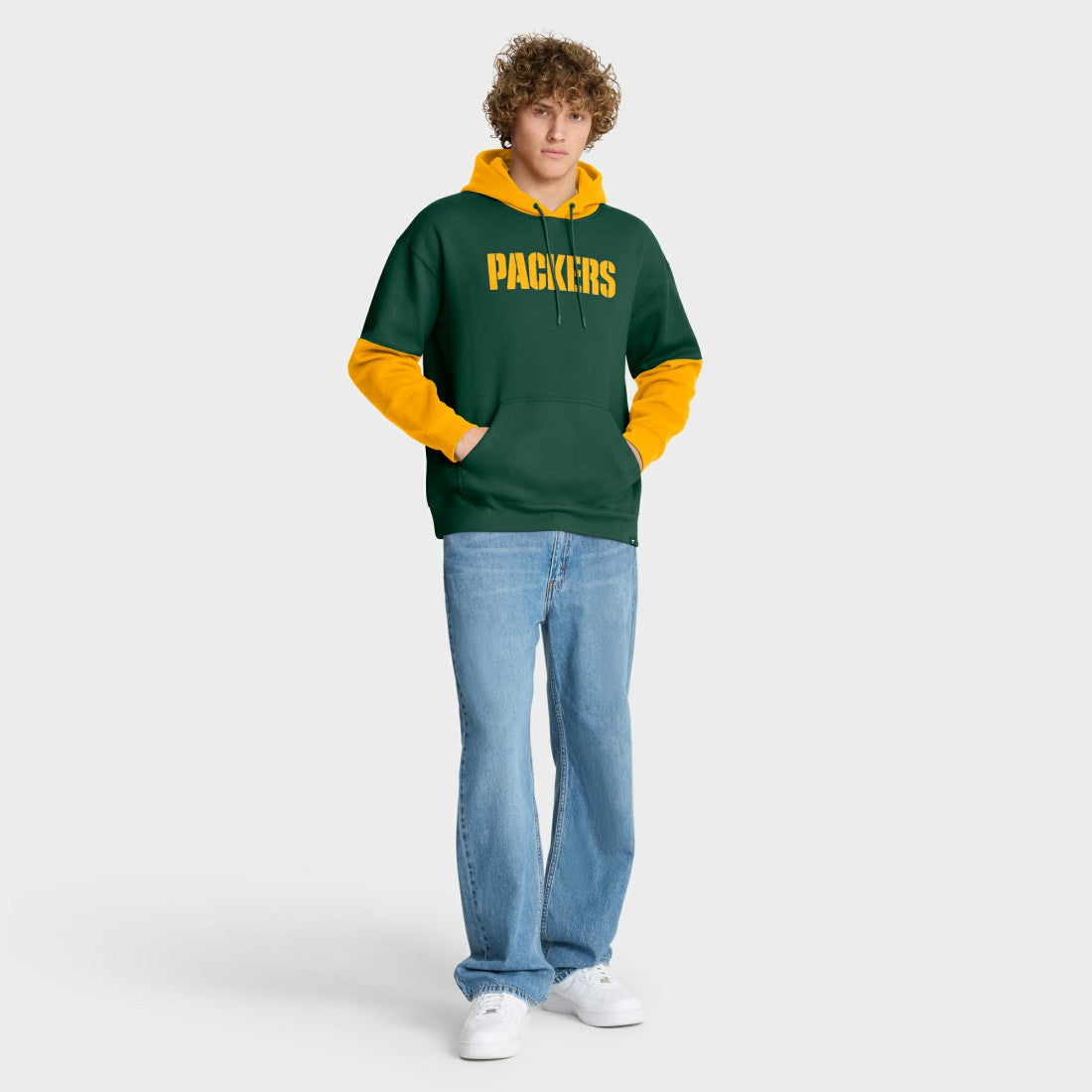 Green Bay Packers Helmet Pullover Hoodie - Green for sale