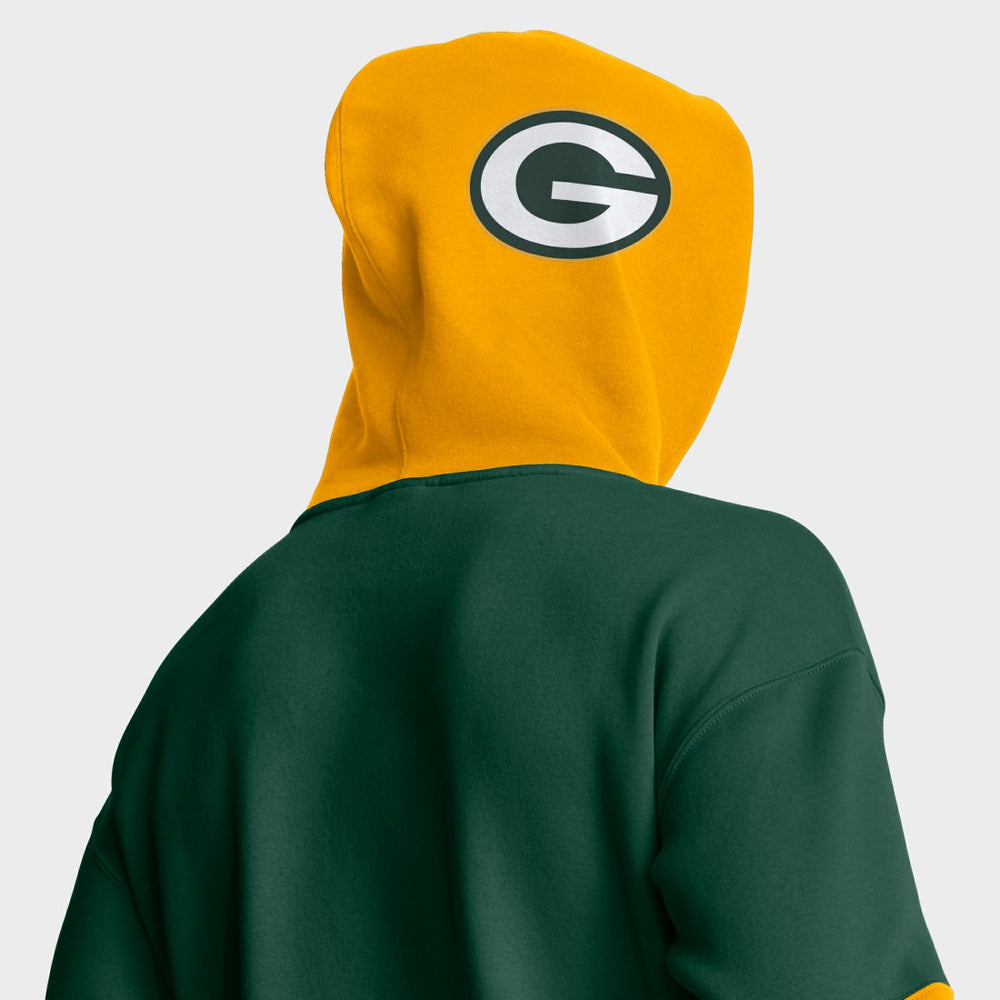 Green Bay Packers Helmet Pullover Hoodie - Green for sale