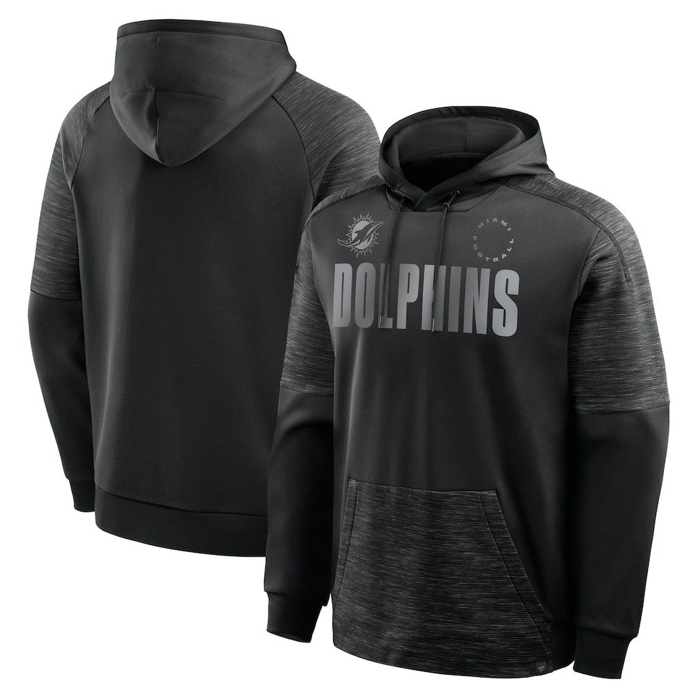 Miami Dolphins Chip Shot Pullover Hoodie - Black on sale