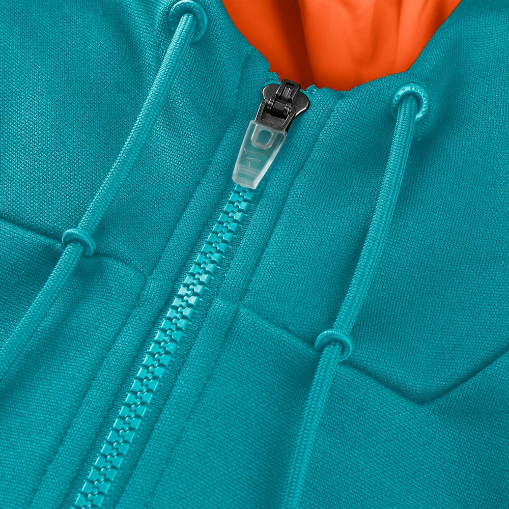 Miami Dolphins Checkdown Pass Full-Zip Hoodie - Aqua on sale