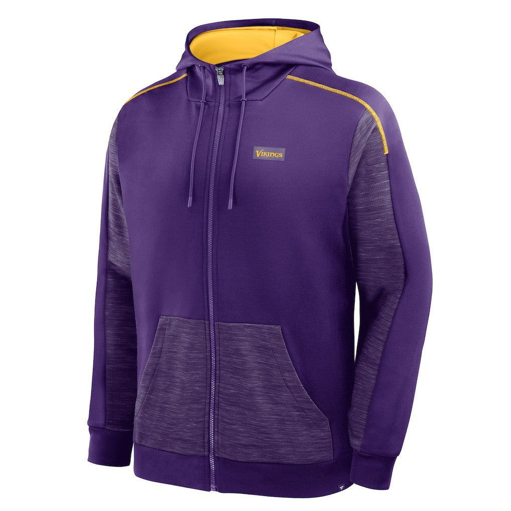 Minnesota Vikings Checkdown Pass Full-Zip Hoodie - Purple on sale
