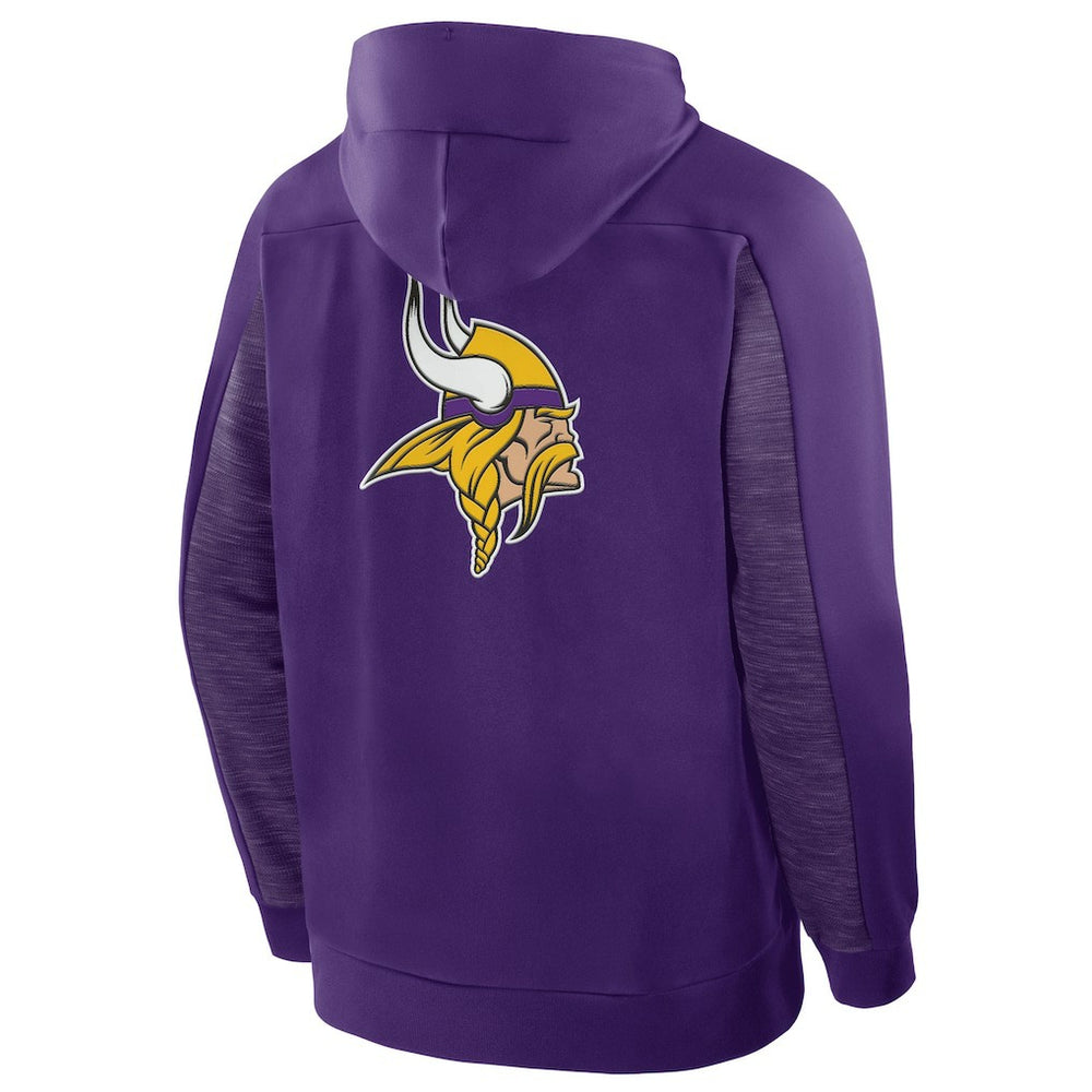 Minnesota Vikings Checkdown Pass Full-Zip Hoodie - Purple on sale