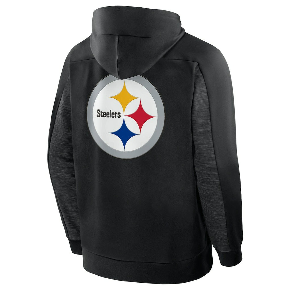 Pittsburgh Steelers Checkdown Pass Full-Zip Hoodie - Black outlet