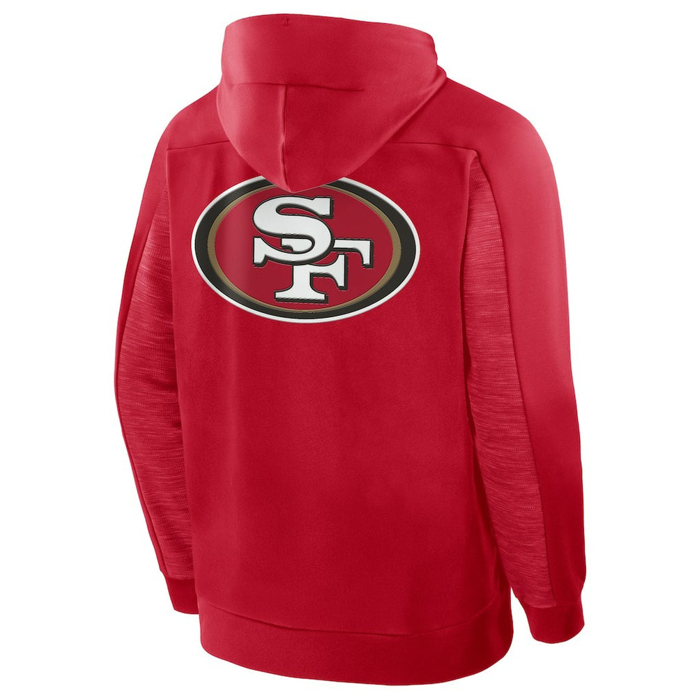 San Francisco 49ers Checkdown Pass Full-Zip Hoodie - Scarlet for sale