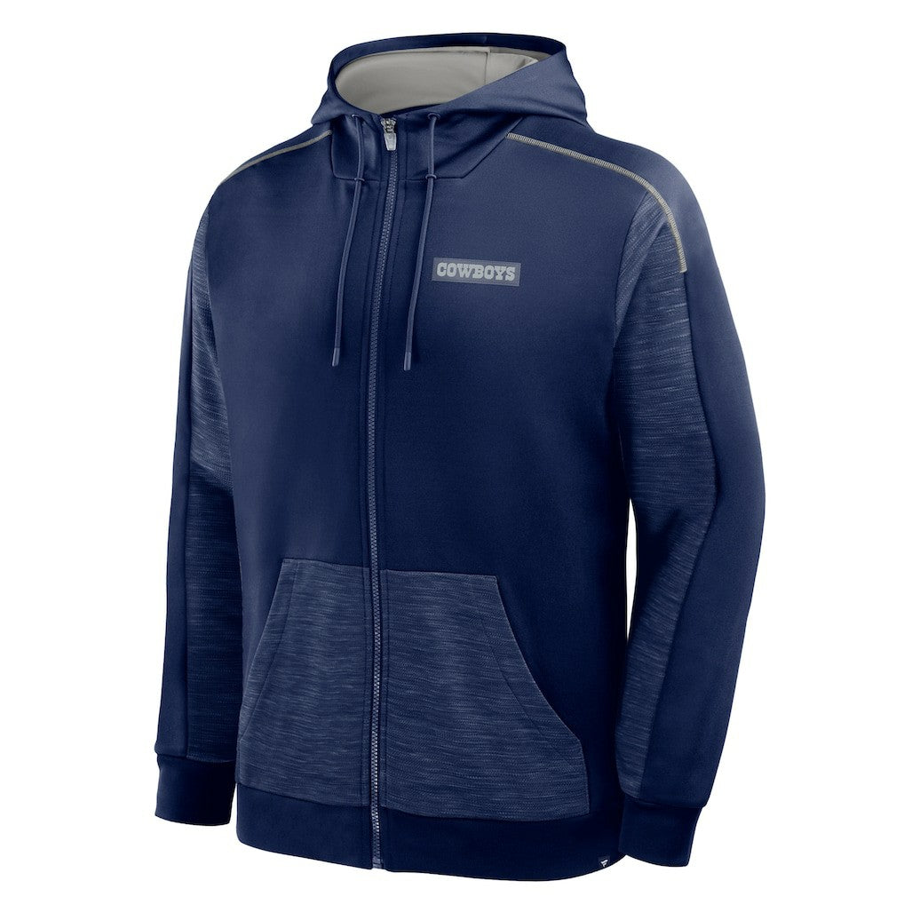 Dallas Cowboys Checkdown Pass Full-Zip Hoodie - Navy on sale