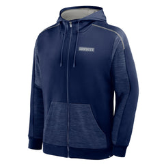 Dallas Cowboys Checkdown Pass Full-Zip Hoodie - Navy on sale