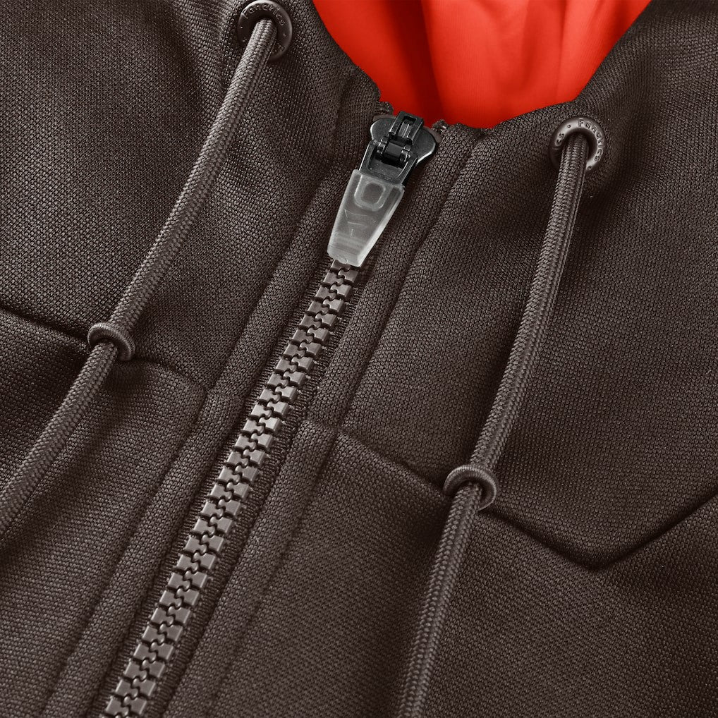 Cleveland Browns Checkdown Pass Full-Zip Hoodie - Brown for sale