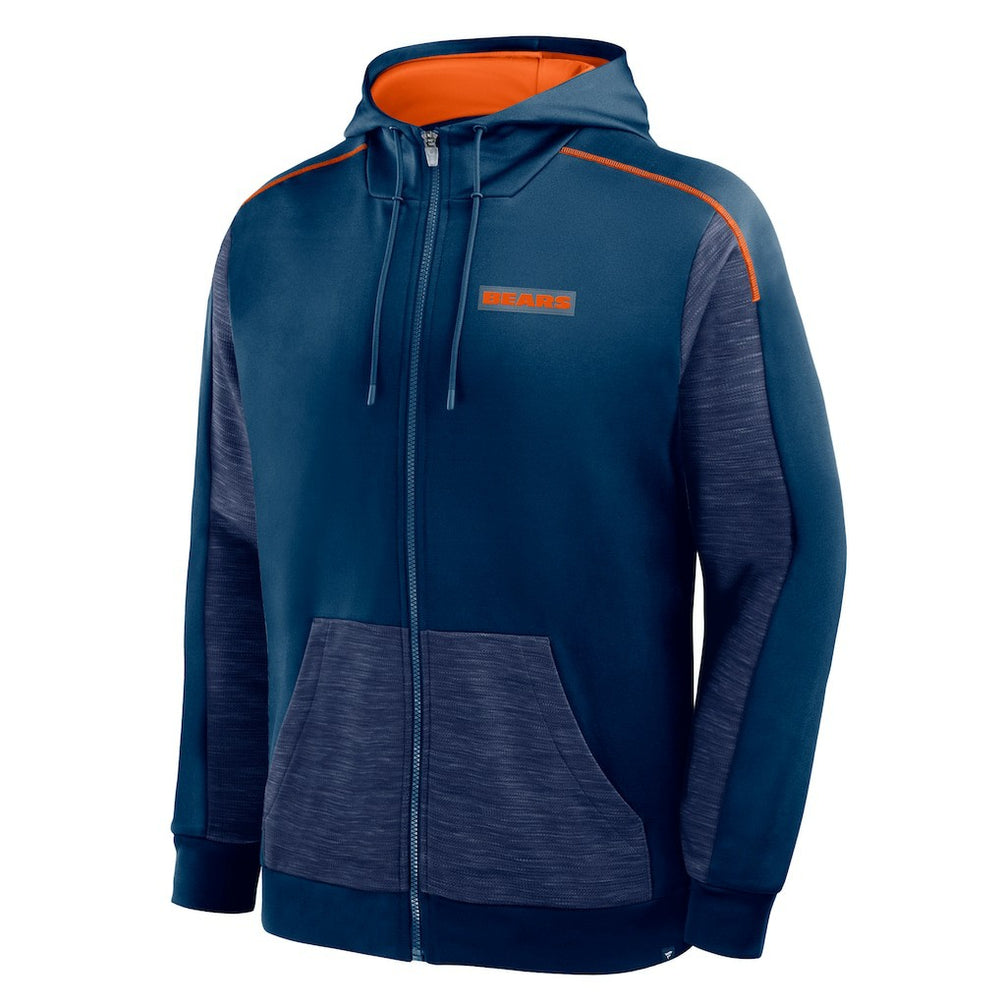 Chicago Bears Checkdown Pass Full-Zip Hoodie - Navy cheap