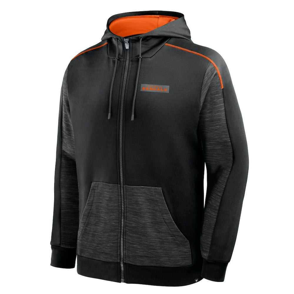 Cincinnati Bengals Checkdown Pass Full-Zip Hoodie - Black discount