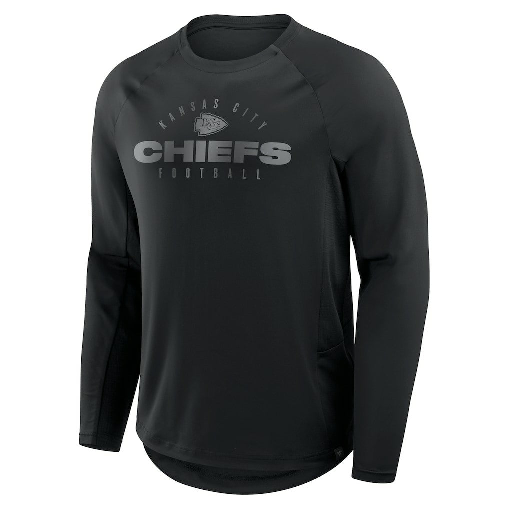 Kansas City Chiefs Coverage Scheme Long Sleeve T-Shirt - Black on sale