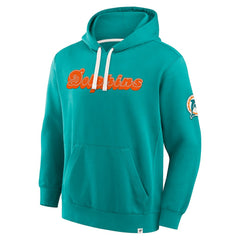 Miami Dolphins New Horizons Heritage Pullover Hoodie - Aqua on sale