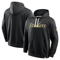 Pittsburgh Steelers New Horizons Heritage Pullover Hoodie - Black outlet