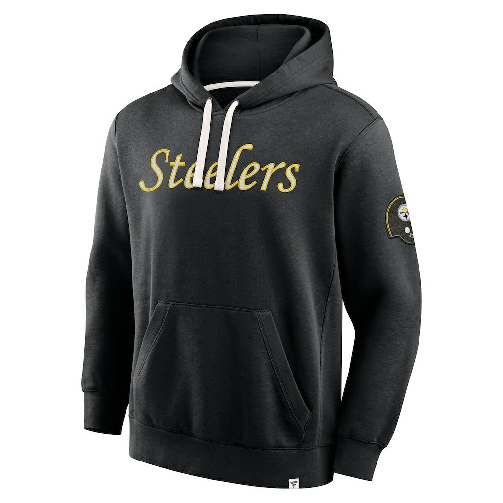 Pittsburgh Steelers New Horizons Heritage Pullover Hoodie - Black outlet