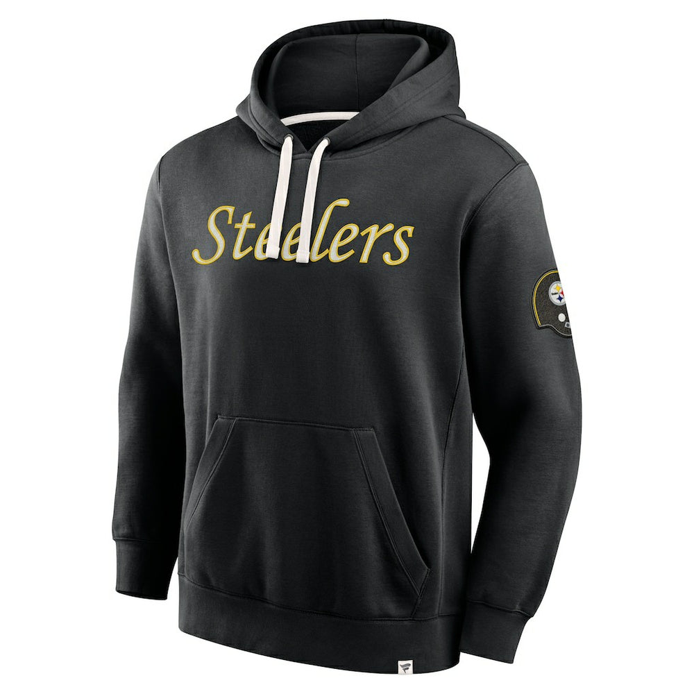 Pittsburgh Steelers New Horizons Heritage Pullover Hoodie - Black outlet