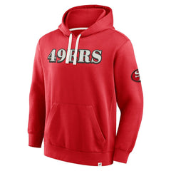 San Francisco 49ers New Horizons Heritage Pullover Hoodie - Scarlet on sale