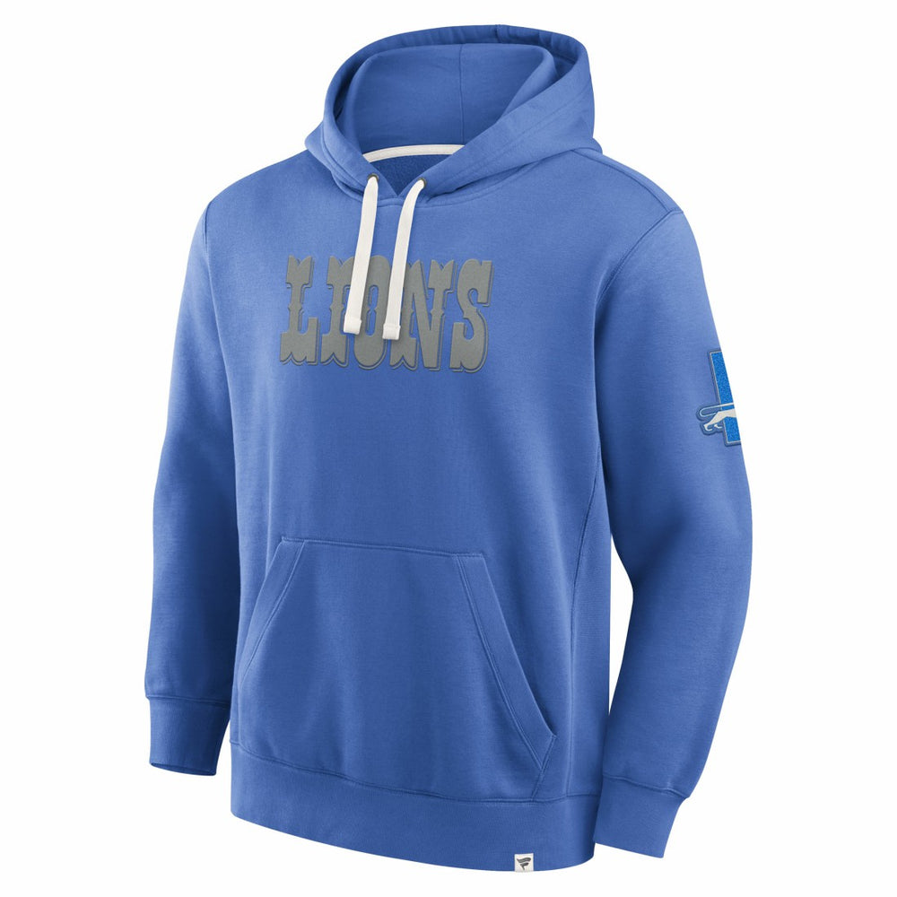 Detroit Lions New Horizons Heritage Pullover Hoodie - Blue on sale