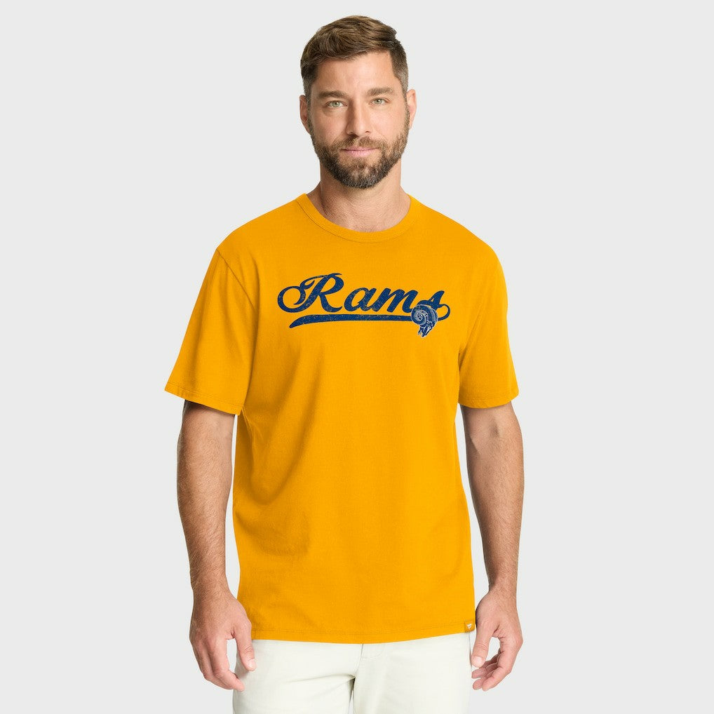 Los Angeles Rams Fluid Motion Legacy T-Shirt - Gold on sale