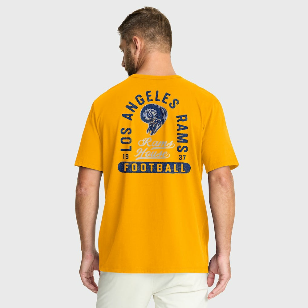 Los Angeles Rams Fluid Motion Legacy T-Shirt - Gold on sale