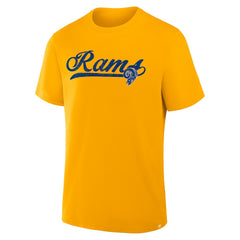 Los Angeles Rams Fluid Motion Legacy T-Shirt - Gold on sale