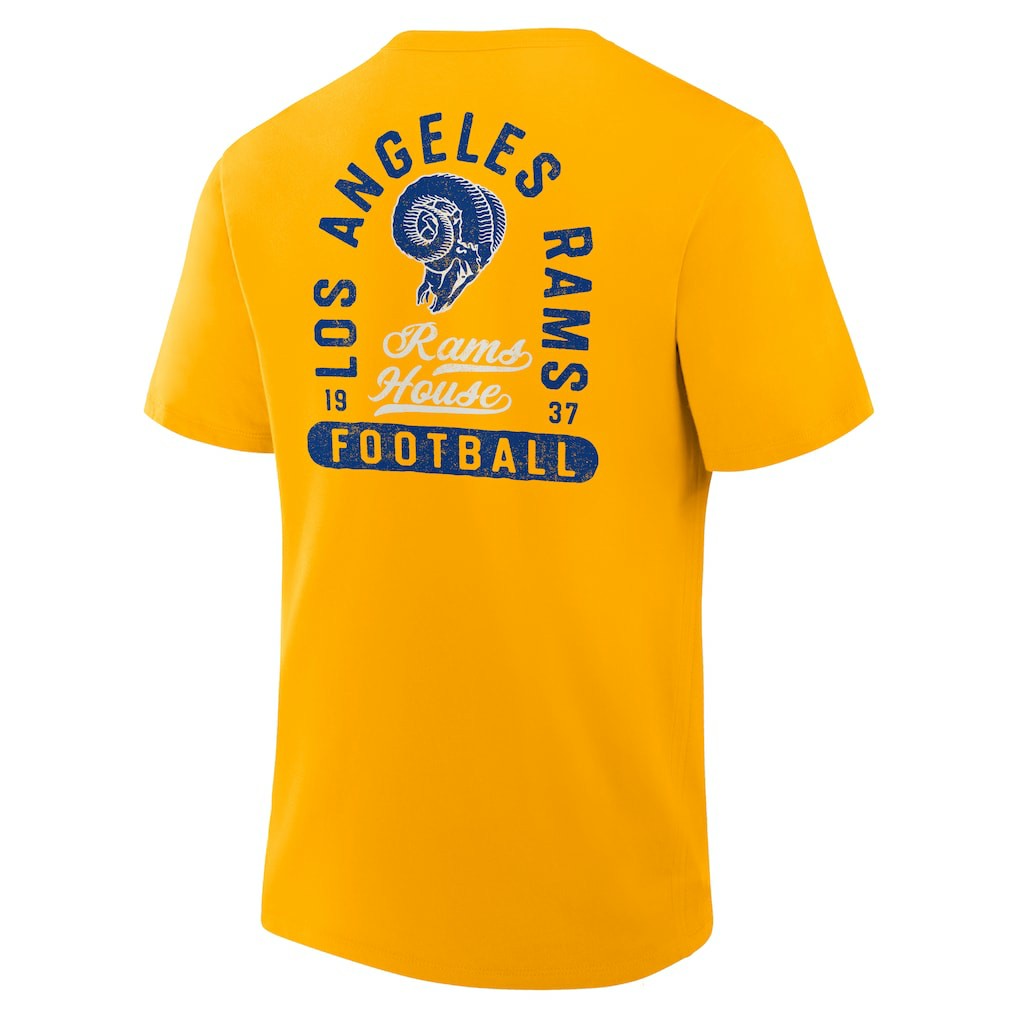Los Angeles Rams Fluid Motion Legacy T-Shirt - Gold on sale