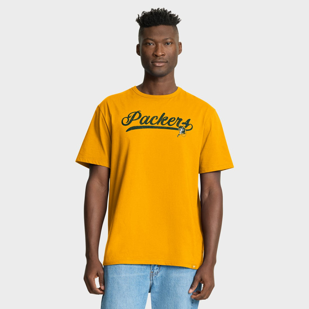 Green Bay Packers Fluid Motion Legacy T-Shirt - Gold on sale
